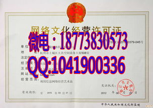 网络文化经营许可证样本详解 申请指南与关键要素